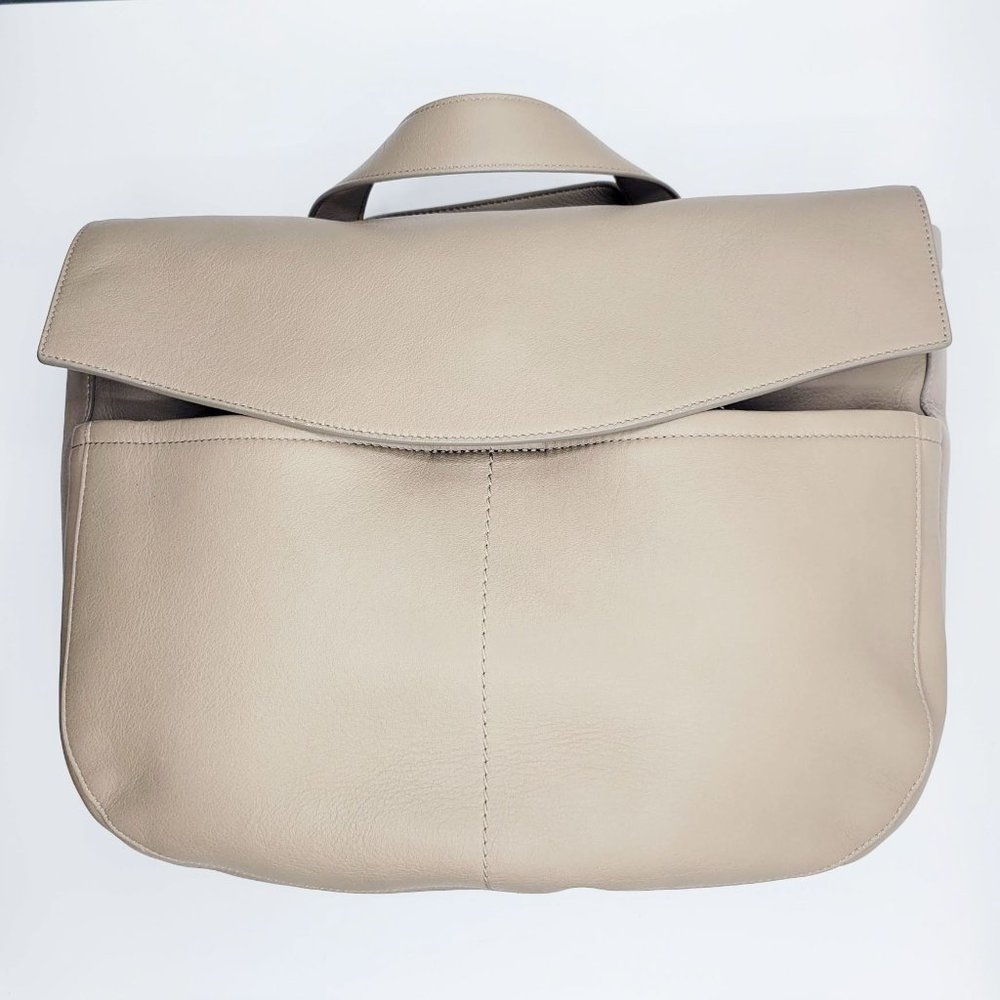 Cuyana Convertible Laptop Backpack Crossbody Stone